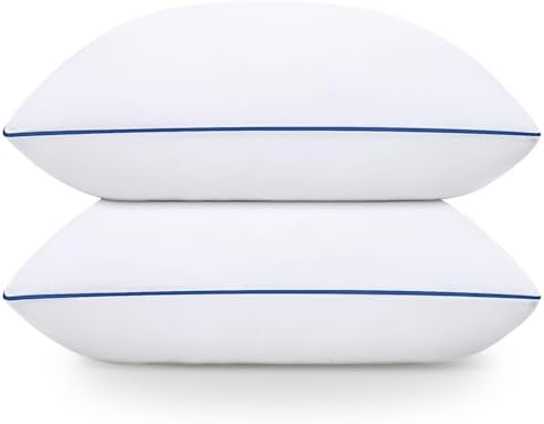 HAODEMI Cooling Bed Pillows 2 Pack with Soft Down Alternative Fill