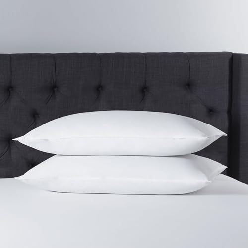 FZZOR Soft Flat Comfy Bed Pillow Set of 2