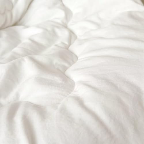 BuLuTu White Cotton Microfiber Duvet Insert Toddler Size 47x59 Inch