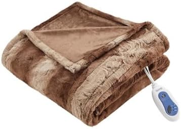 Beautyrest Zuri Reversible Faux Fur Electric Blanket