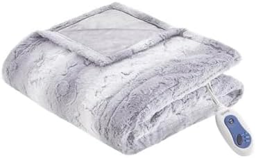 Beautyrest Zuri Reversible Faux Fur Electric Blanket