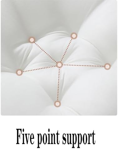 Round Lounge Pillow with Soft Cotton Cover 1