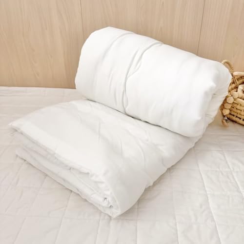 BuLuTu White Cotton Microfiber Duvet Insert Toddler Size 47x59 Inch