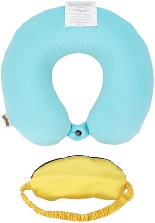 Bioworld Pokemon Pikachu 2-Piece Travel Eye Mask and Pillow Set