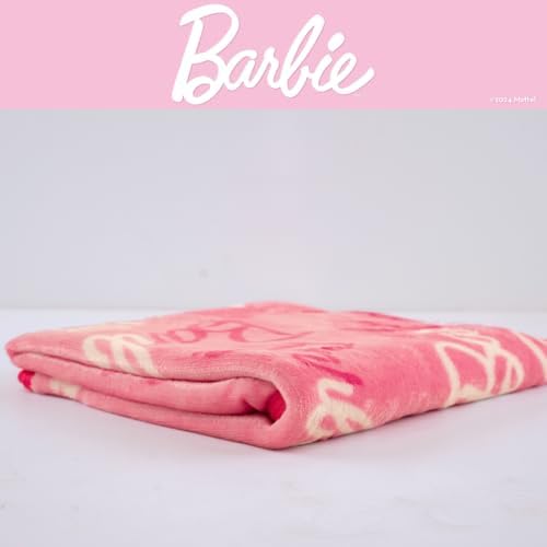 Franco Barbie Kids Bedding Throw 40x50 Inch - Official License