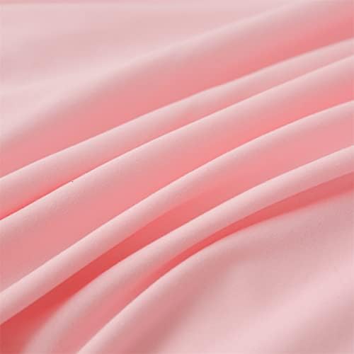 Holawakaka Pink Waterfall Ruffle Comforter Set