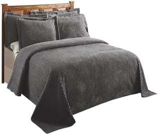 Better Trends Chenille Bedspread King Size Gray 1