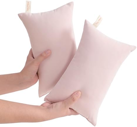NTBAY Tiny Pillows 7x11 Microfiber Travel Pet Pillows Pink
