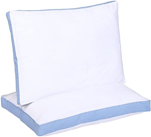 GOLD TEXTILES Queen Pillow Set of 2 - Hotel Luxury Soft Firm Support