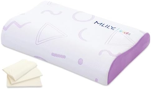 MLILY Kids Memory Foam Pillow - Adjustable Breathable