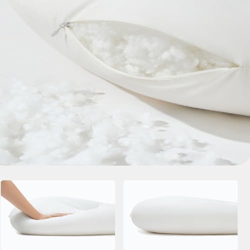 Round Lounge Pillow with Soft Cotton Cover 1