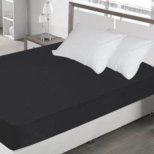 2 Pack Twin Fitted Sheets Super Soft Cooling Black Bedding for Kids