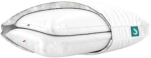 Sleepgram 2 Pack Cooling Bed Pillow with Removable Cover 1