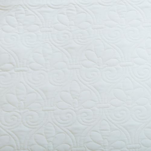 Charming Reversible Daybed Cover Set 6 Piece with Shams and Pillow White
