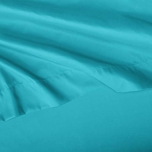 Amazon Basics 3-Piece Twin Microfiber Sheet Set Bright Aqua 1
