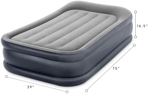 Intex Twin Air Mattress Set with Pump and Carry Bag