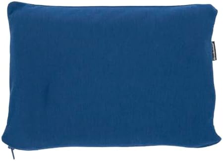 Brookstone Travel Blanket - Lightweight 2-in-1 Fleece with Carrying Pouch Blue
