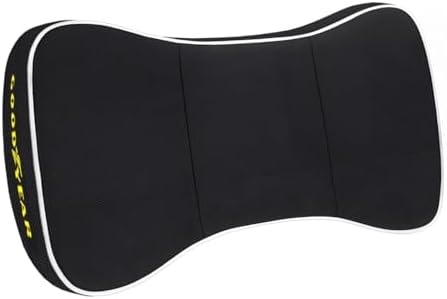 Goodyear Car Neck Pillow with Adjustable Strap and Memory Foam Support