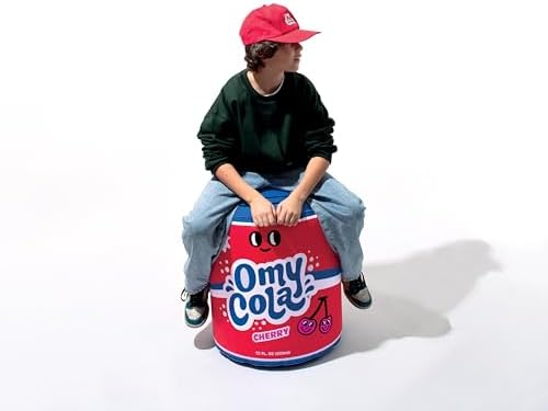 Omy Original Giant Inflatable Floor Pillow with Cola Can Design