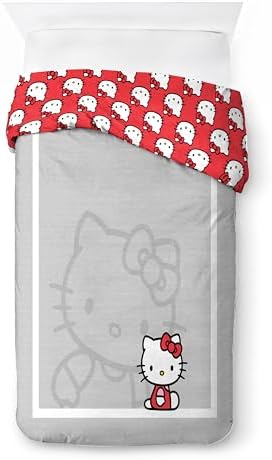 Jay Franco Hello Kitty Duvet Cover Set - Grey Twin