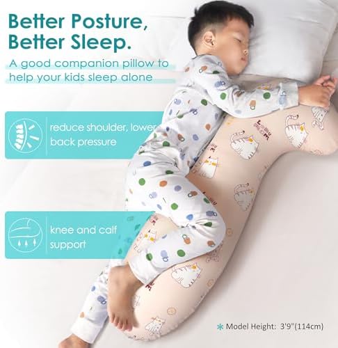 BYRIVER 35 Body Pillow for Kids Girls