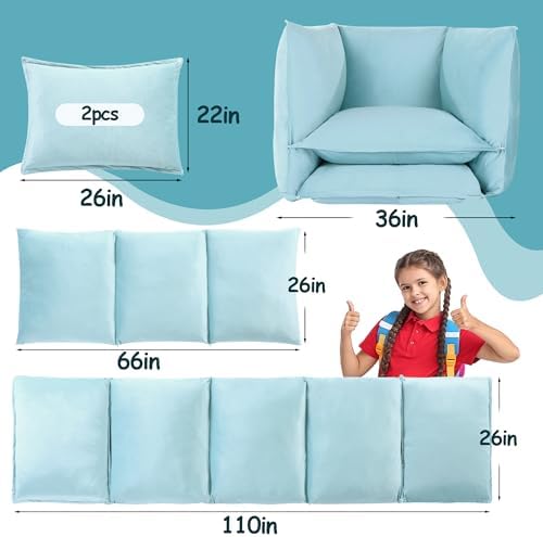 MABOZOO 2 in 1 Velvet Floor Lounger Cover