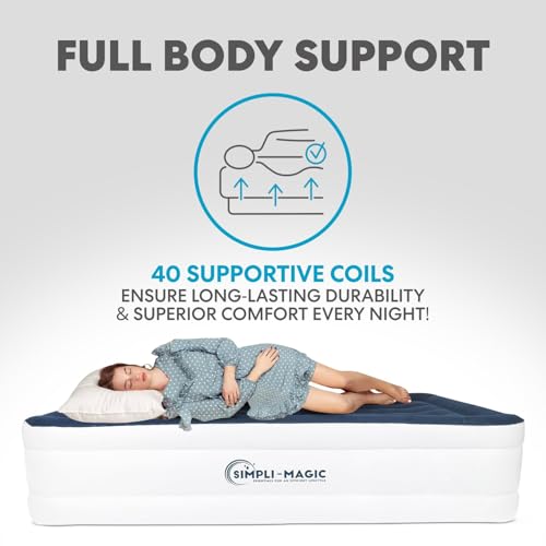Simpli-Magic Luxury Air Mattress with Built-in Pump - King Size