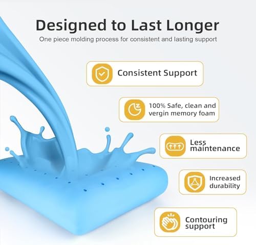 Inight Memory Foam Pillow for Back and Side Sleepers
