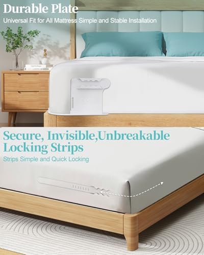 Lidatb Bed Sheet Holders with Lock Strips 1