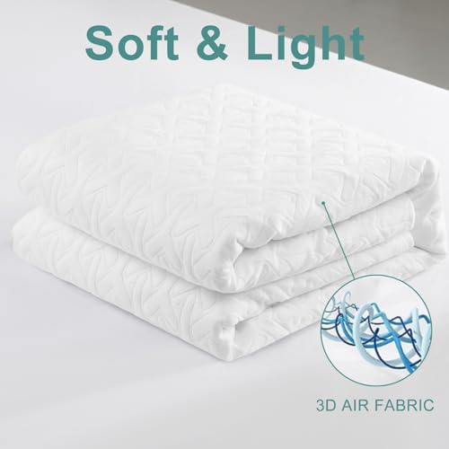 MERITLIFE Twin Mattress Protector Waterproof Cooling Breathable 1