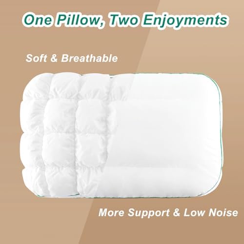 YOUR MOON Fluffy Queen Bed Pillow Set of 2