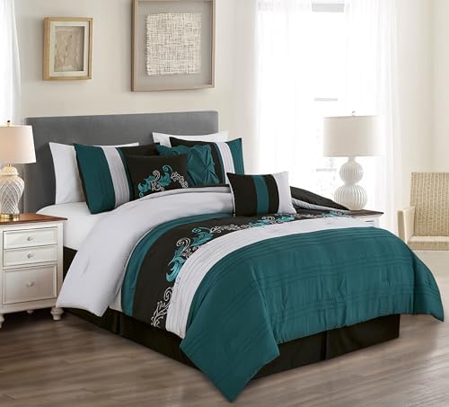 Chezmoi Collection Napa 7-Piece Comforter Set