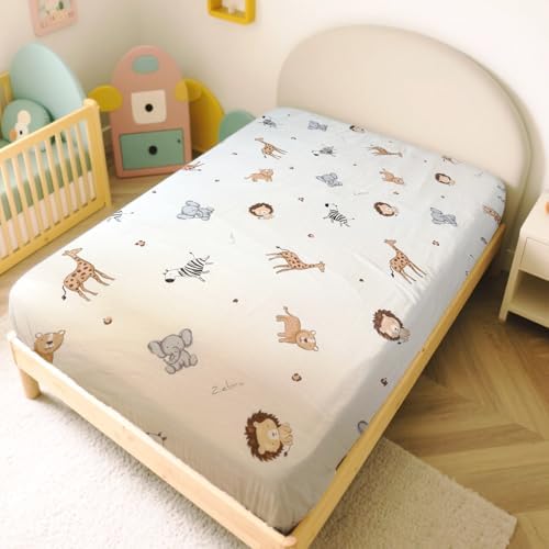 MorroMorn Fitted Sheet Full Size - Cute Animal Microfiber
