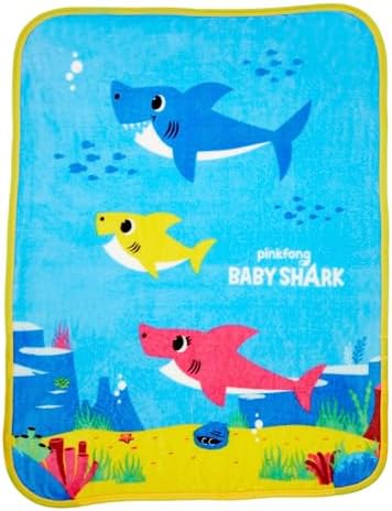 Franco Baby Shark Throw 40 x 50 Inches Official Licensed