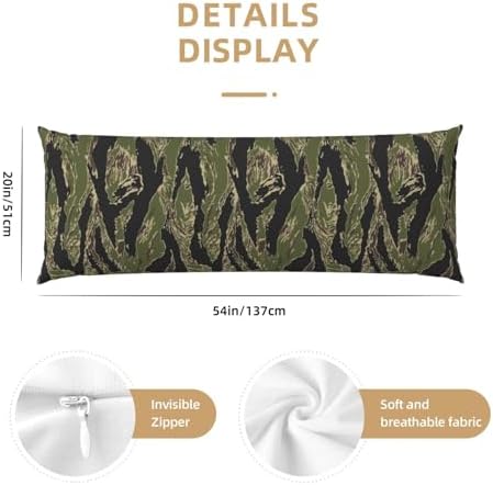 Army Military Camouflage Body Pillow Case Cover for Man and Kids