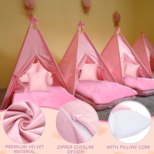 18 Pcs Sleepover Party Supplies Set Pink