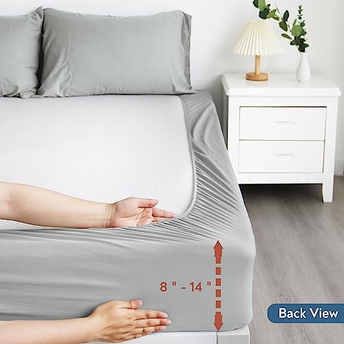 Magik Kover Twin Mattress Protector Waterproof 2 Pack Grey