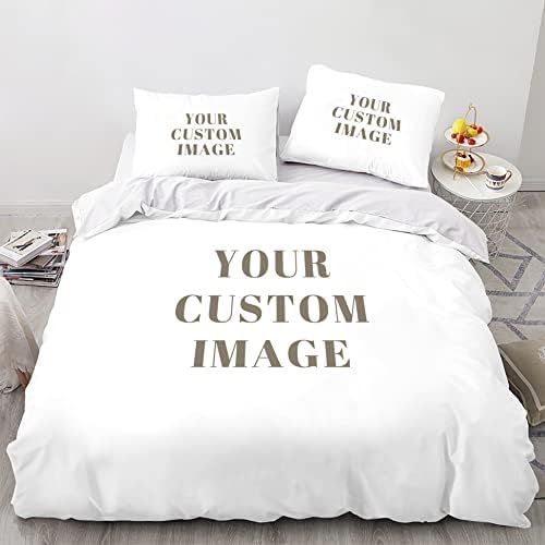 Custom Photo Duvet Cover Set with Zipper Closure 1