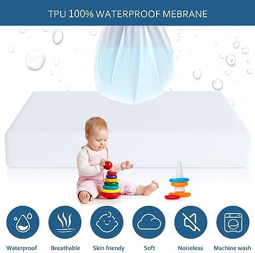 Moonsea Waterproof Mattress Protector Twin Extra Long