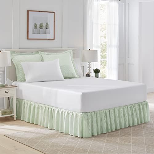 Laura Ashley King Quilt Set with Matching Shams and Bedskirt 1