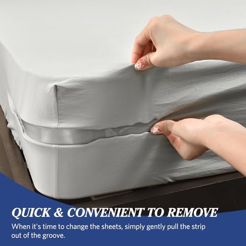 Heavy Duty Bed Sheet Holder with Lock Strips - White