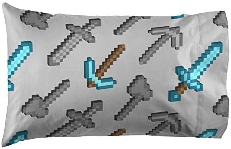 Jay Franco Minecraft Isometric 5-Piece Full Bed Set