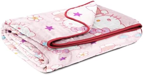 Jay Franco Hello Kitty Heart Sunglasses Throw Blanket - 60x90 Inches