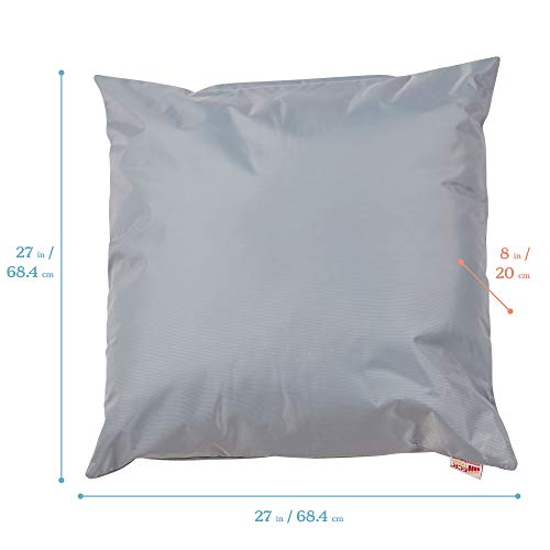 ECR4Kids Jumbo Floor Pillow 27in Light Grey 1