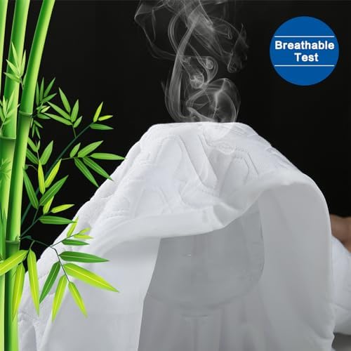 MERITLIFE Twin Mattress Protector Waterproof Cooling Breathable 1