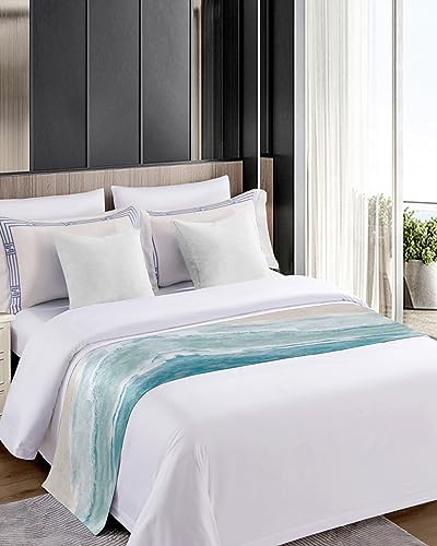DecorLovee Summer Beach Bed Runner Cal King