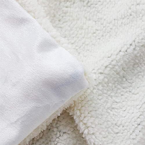 Manfei Sewing Theme Throw Blanket Geometric Stripes and Polka Dots Design