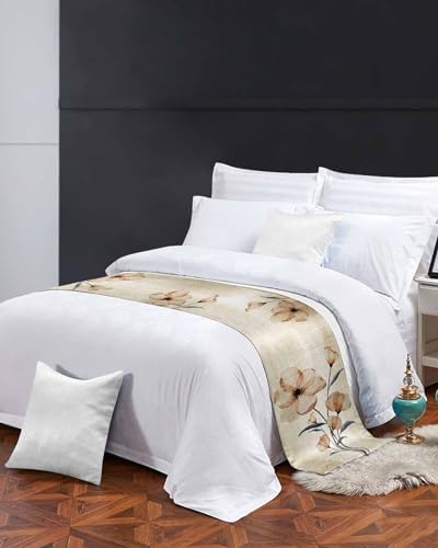 Homechoid Country Elegant Floral Bed Runner 83x20
