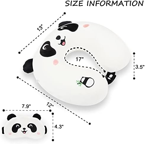 Sexysamba Panda Cartoon Travel Pillow for Kids