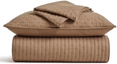 EVERGRACE Cross Stitch Cotton Quilt Bedding Set King Size